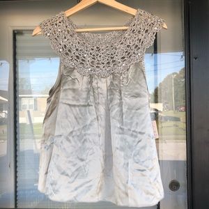 100% silk NWT top